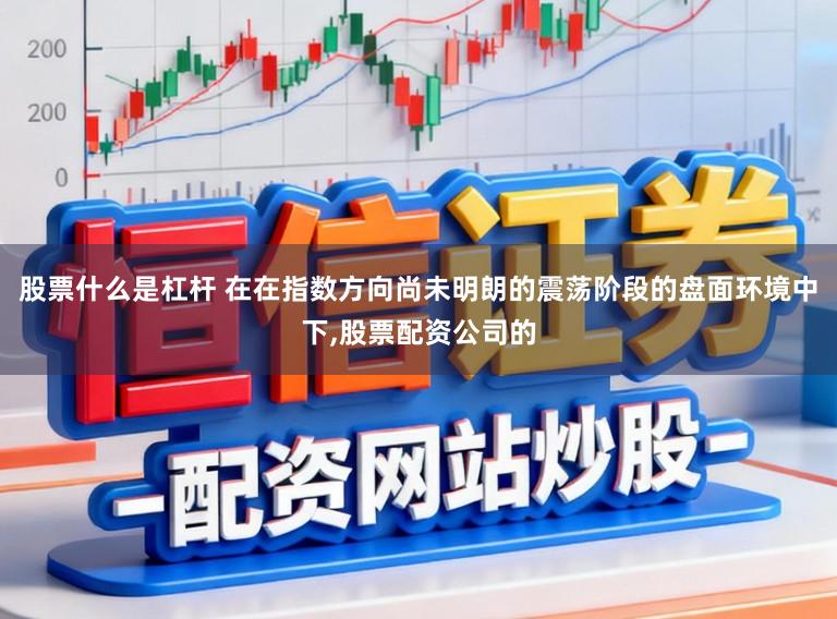 股票什么是杠杆 在在指数方向尚未明朗的震荡阶段的盘面环境中下,股票配资公司的